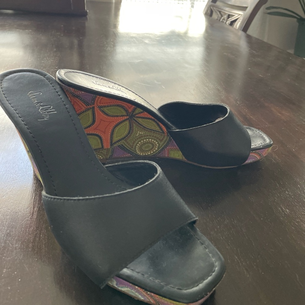 Vintage Sam and Libby platform wedge playtime K size 8